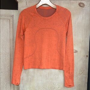 Lululemon Swiftly Tech Long Sleeve Shirt 2.0 Race Women’s Size 6 Orange